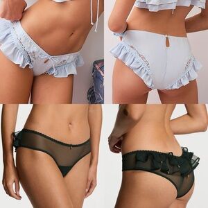 VICTORIA’S SECRET / FOR LOVE & LEMONS Butteryfly Lace and Jingle Belle Panty